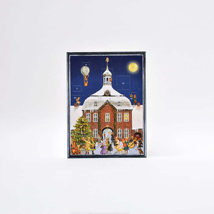 アドベントクリスマスカード　クリスマスの教会