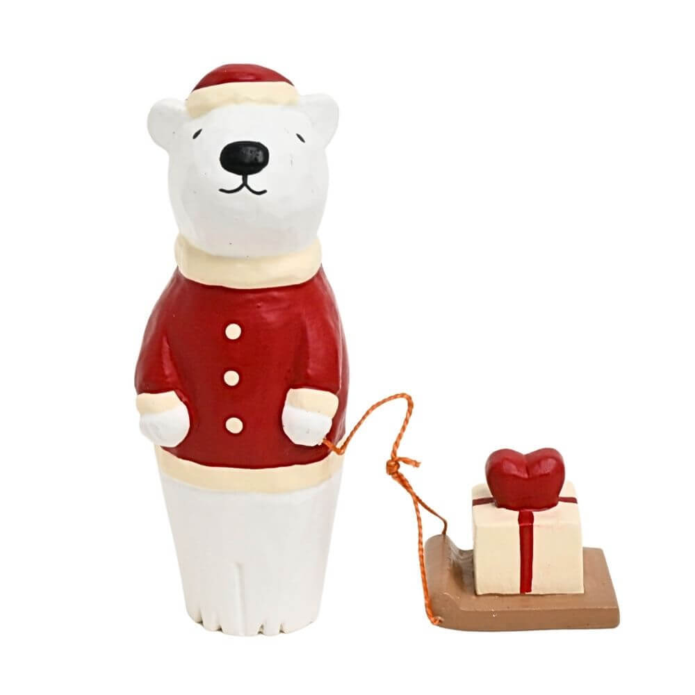 クリスマスシロクマサンタ/ハートプレゼント