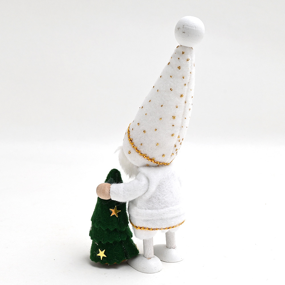＜★te-nori限定＞ノルディカニッセ　クリスマスツリーを持ったてのりサンタ（お星様）　ライトアップ
