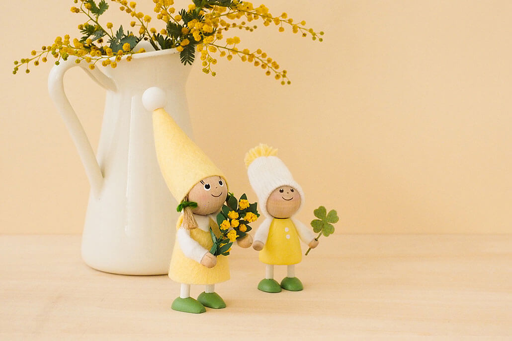 ノルディカニッセ　ミモザを持った女の子 Spring Series