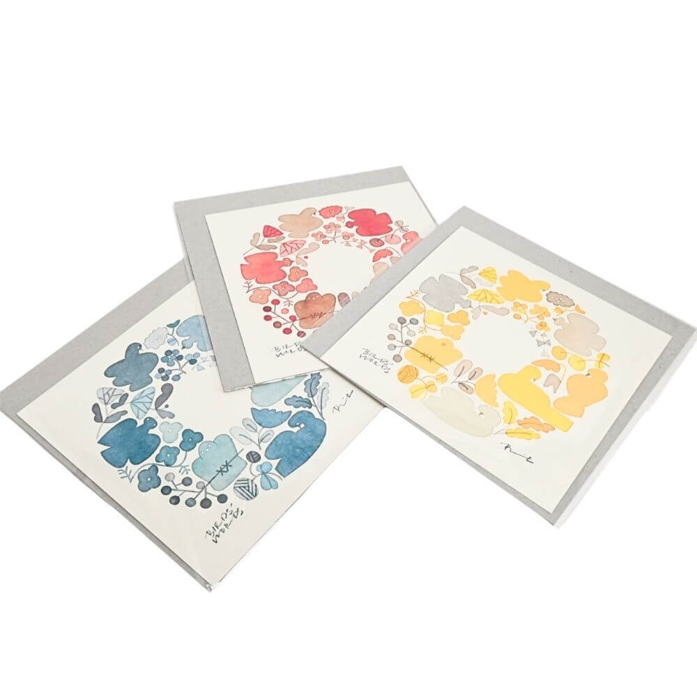 ポスター 15cm / WREATH　レッド