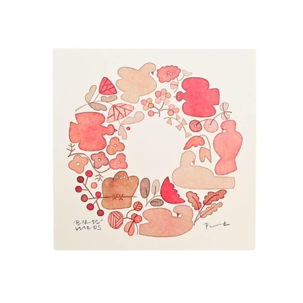 ポスター 15cm / WREATH　レッド