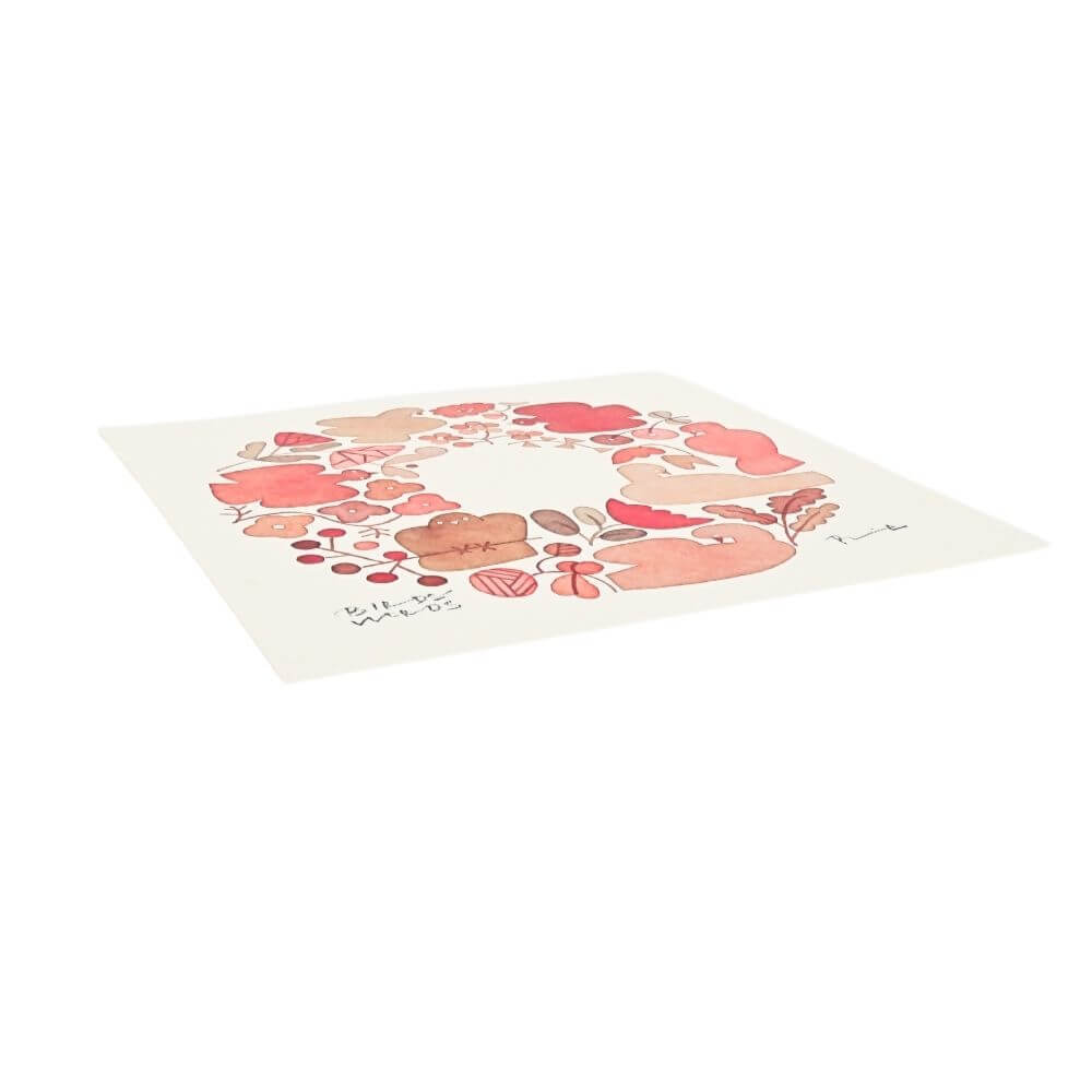 ポスター 15cm / WREATH　レッド