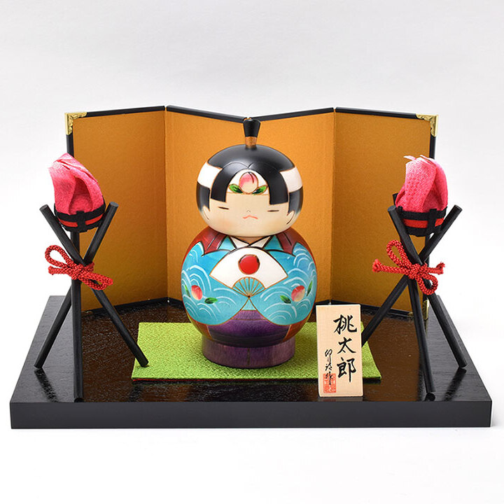 五月人形「桃太郎こけし」フルセット (ゴガツニンギョウ モモタロウ 