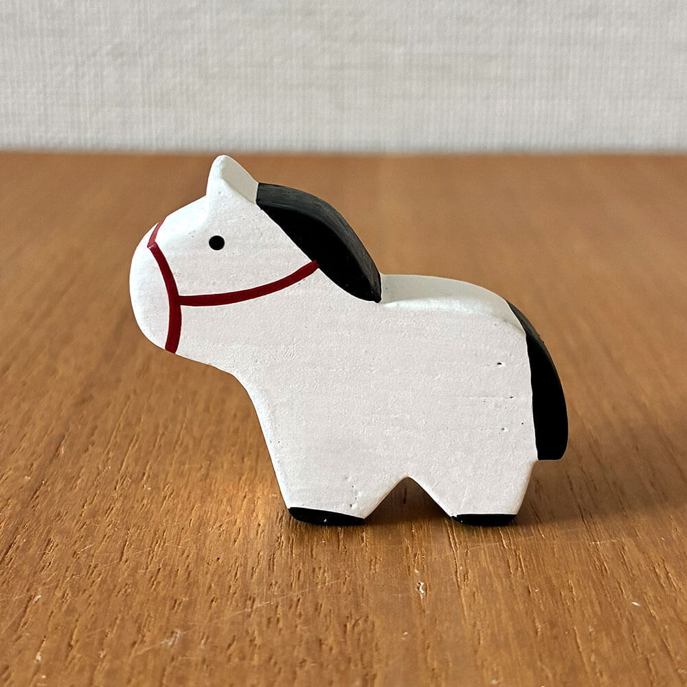 お年賀コモノ/うま & 鏡もちと飾り台セット