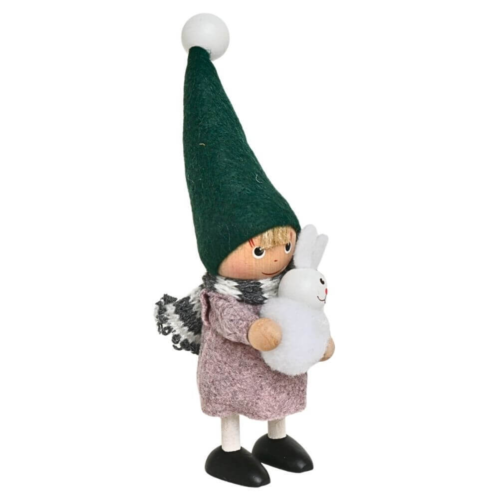 ノルディカニッセ　ウサギを抱えた男の子　Nordic Forest
