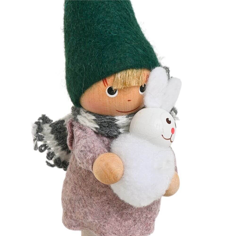 ノルディカニッセ　ウサギを抱えた男の子　Nordic Forest