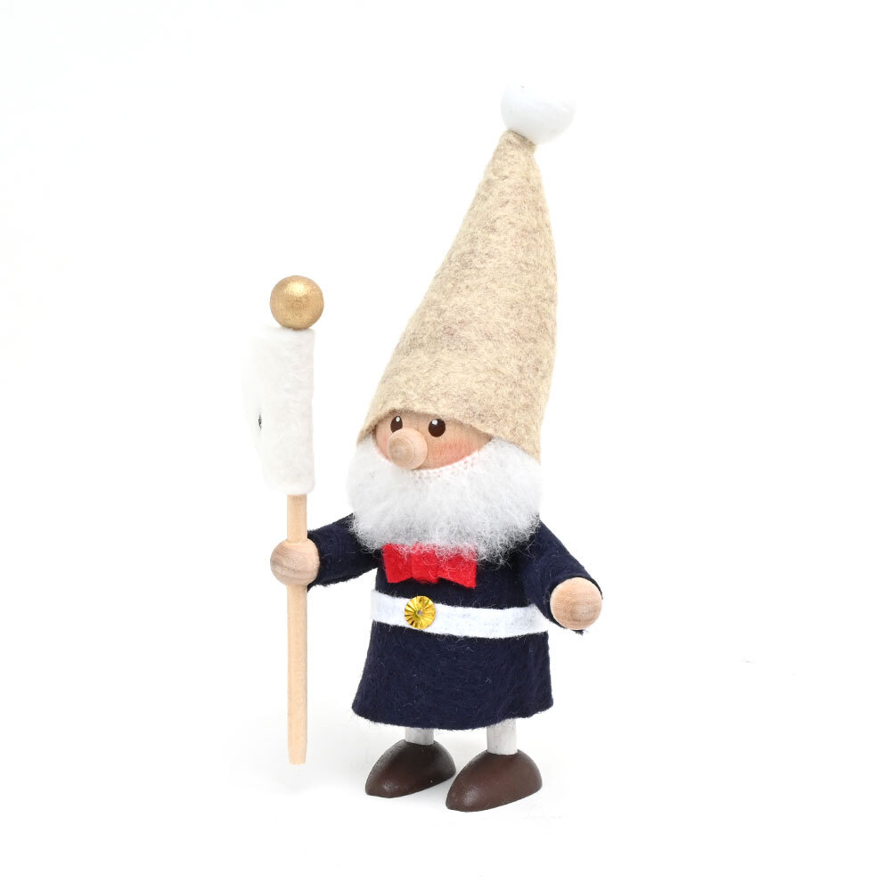 予約販売 12月頃発送予定】 ノルディカニッセ 旗を持ったサンタ ハーモニー (ノルディカニッセ ハタヲモッタサンタ ハーモニー) -  te-nori(てのり) ニッセとぬくもりの木の人形