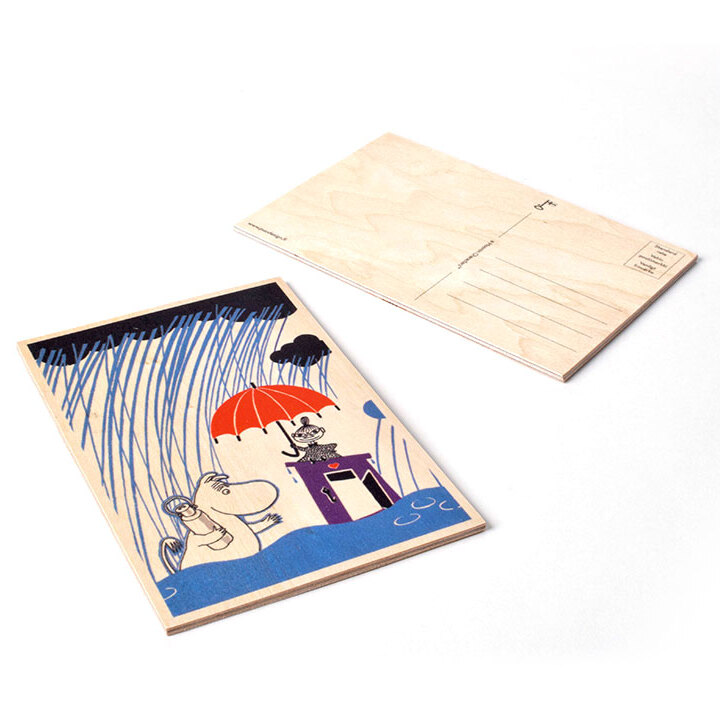 木製ポストカード カラーインザレイン (モクセイポストカード カラー