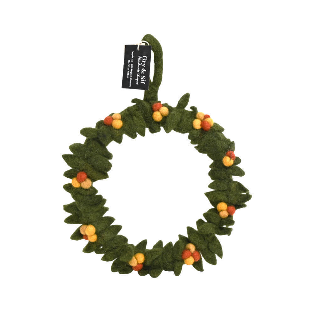 キャンドル天使とスモールグリーンリースセット