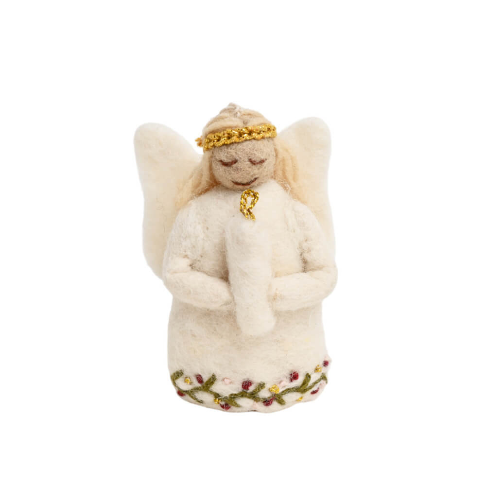 キャンドル天使とスモールグリーンリースセット