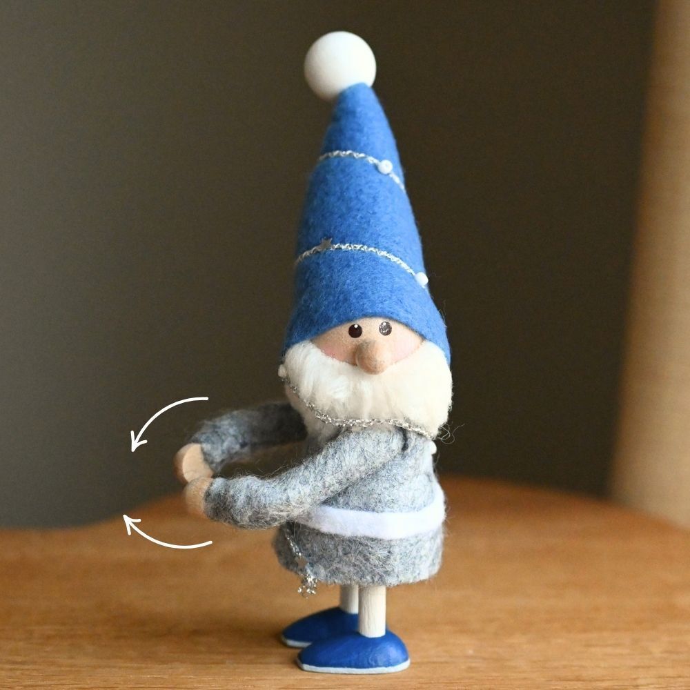 ＜★te-nori限定＞ ノルディカニッセ　かわいいお花の贈りもの。ハグサンタさんと幸せのミニチュアフラワーバスケットセット