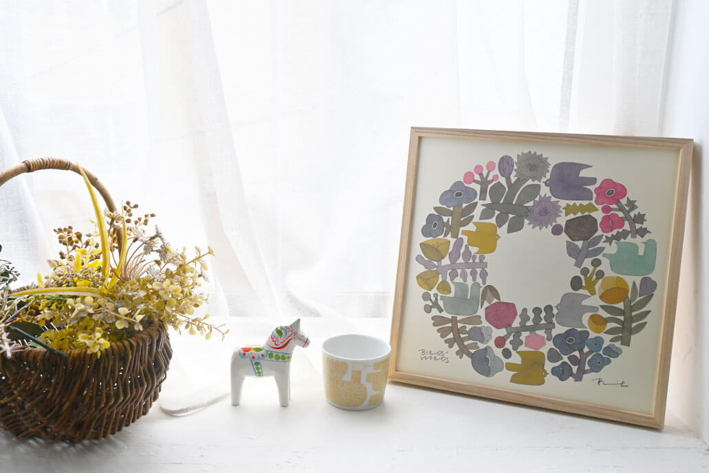 ポスター 30cm / SHABBY WREATH