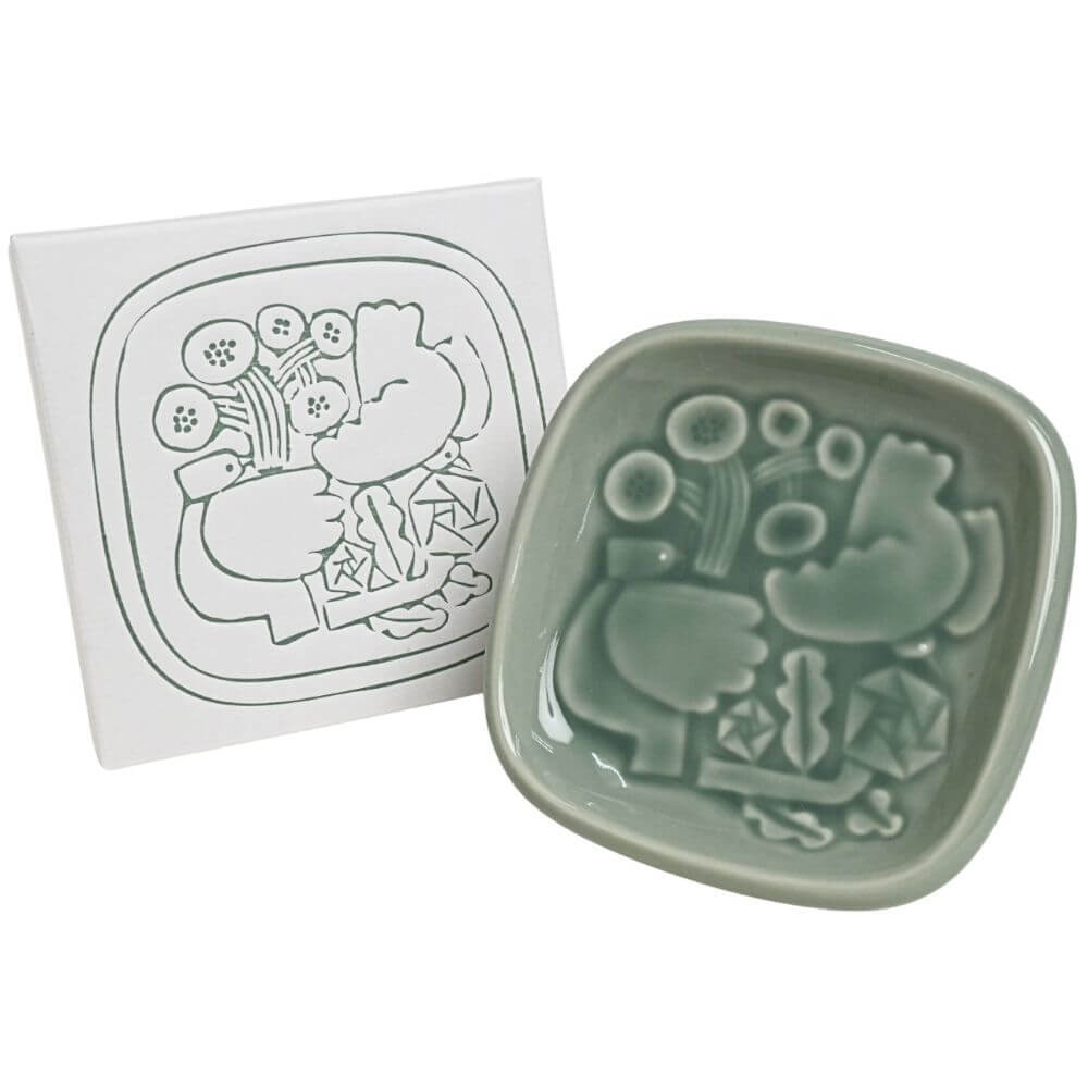 SQUARE PLATE 105　サックスブルー