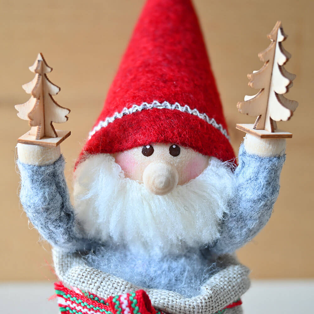 ＜★te-nori限定＞ ノルディカニッセ　プレゼント袋に入ったサンタさんのてのりツリーセット