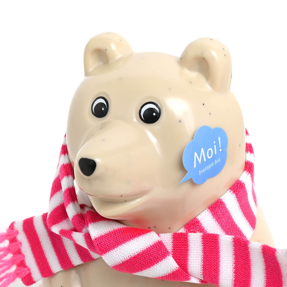 2024マフラー付きフィンランド白くま貯金箱 polar bear money box