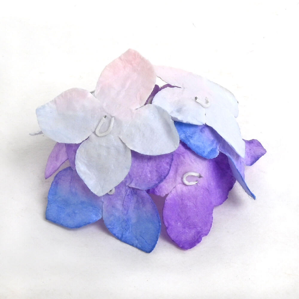 和紙花　あじさい