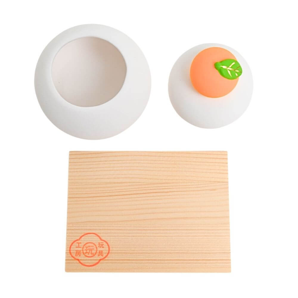 陶器鏡餅(蓋付)  台付