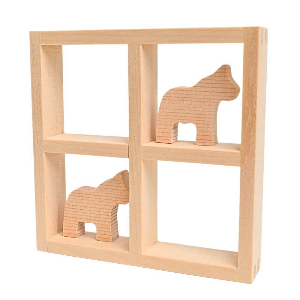 双子のダーラナホースとシェルフセット