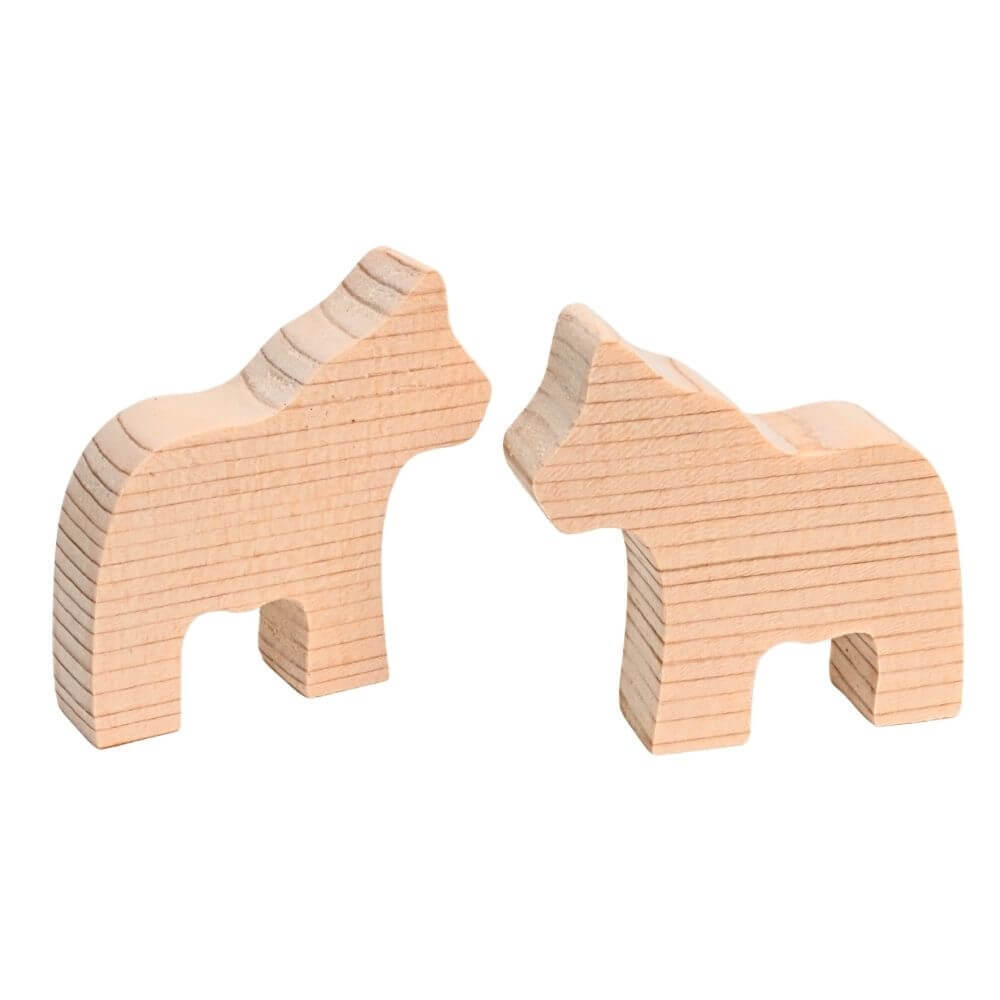 双子のダーラナホースとシェルフセット