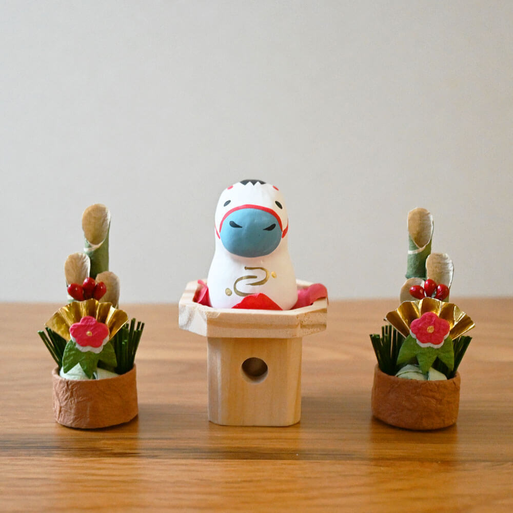 干支張子(午)豆午 & めでたや遊び　門松　松竹梅セット