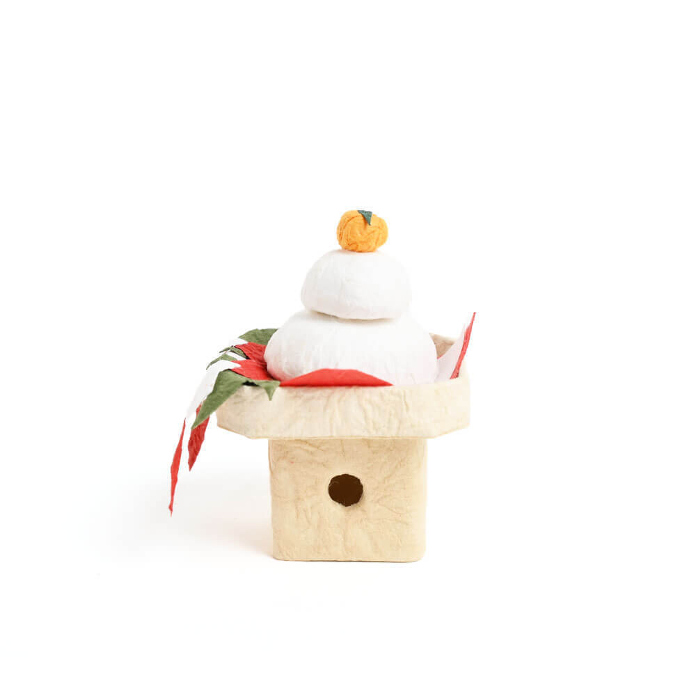 ＜★te-nori限定＞ ノルディカニッセ　クリスマスからお正月まで飾れる！ プレゼント袋に入ったサンタさんとお供えもちの縁起物セット