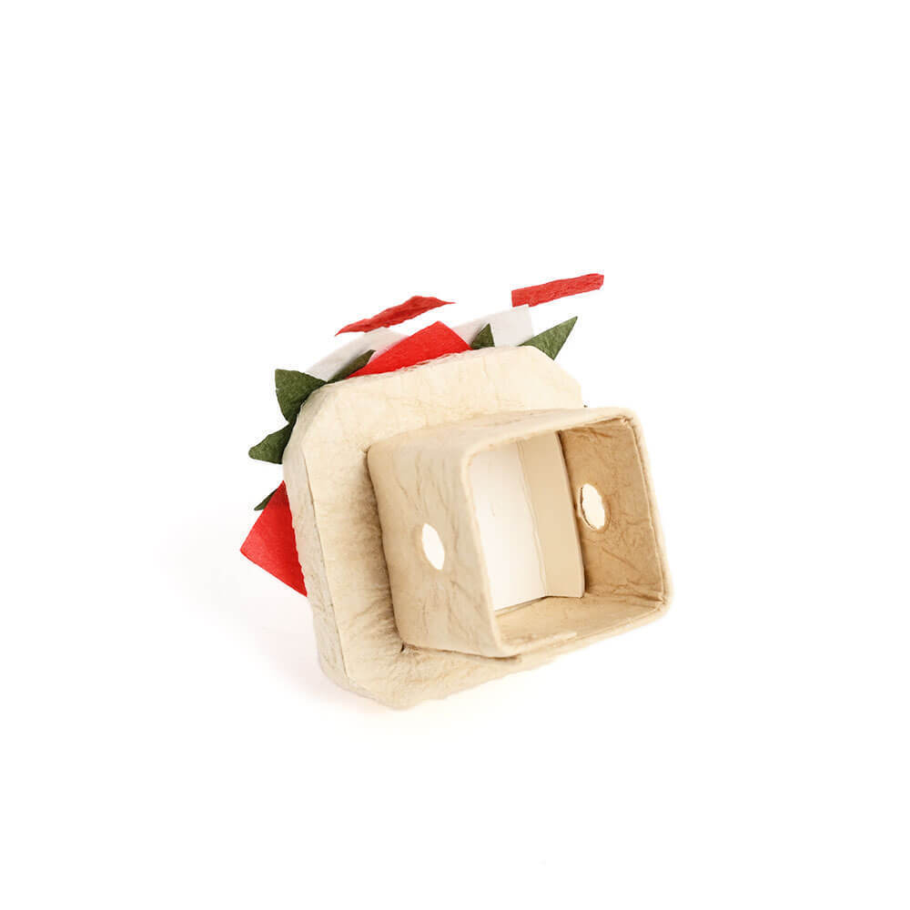 ＜★te-nori限定＞ ノルディカニッセ　クリスマスからお正月まで飾れる！ プレゼント袋に入ったサンタさんとお供えもちの縁起物セット