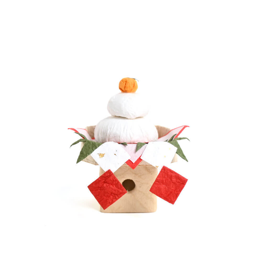 ＜★te-nori限定＞ ノルディカニッセ　クリスマスからお正月まで飾れる！ プレゼント袋に入ったサンタさんとお供えもちの縁起物セット