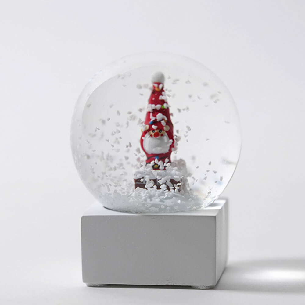 ノルディカニッセ　スノードーム　ミニ　電飾にからまるサンタ　　【11月上旬～中旬発送予定】
