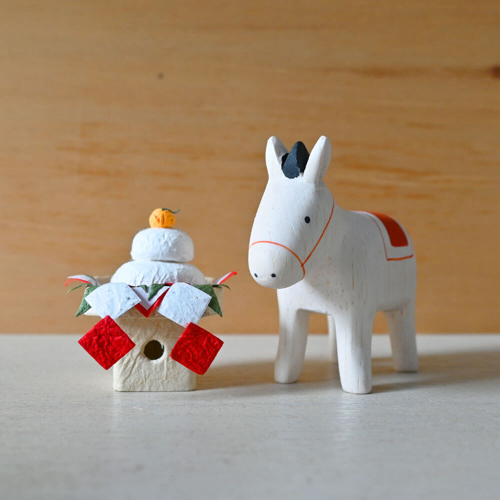 ウマ ＆ お供えもちセット