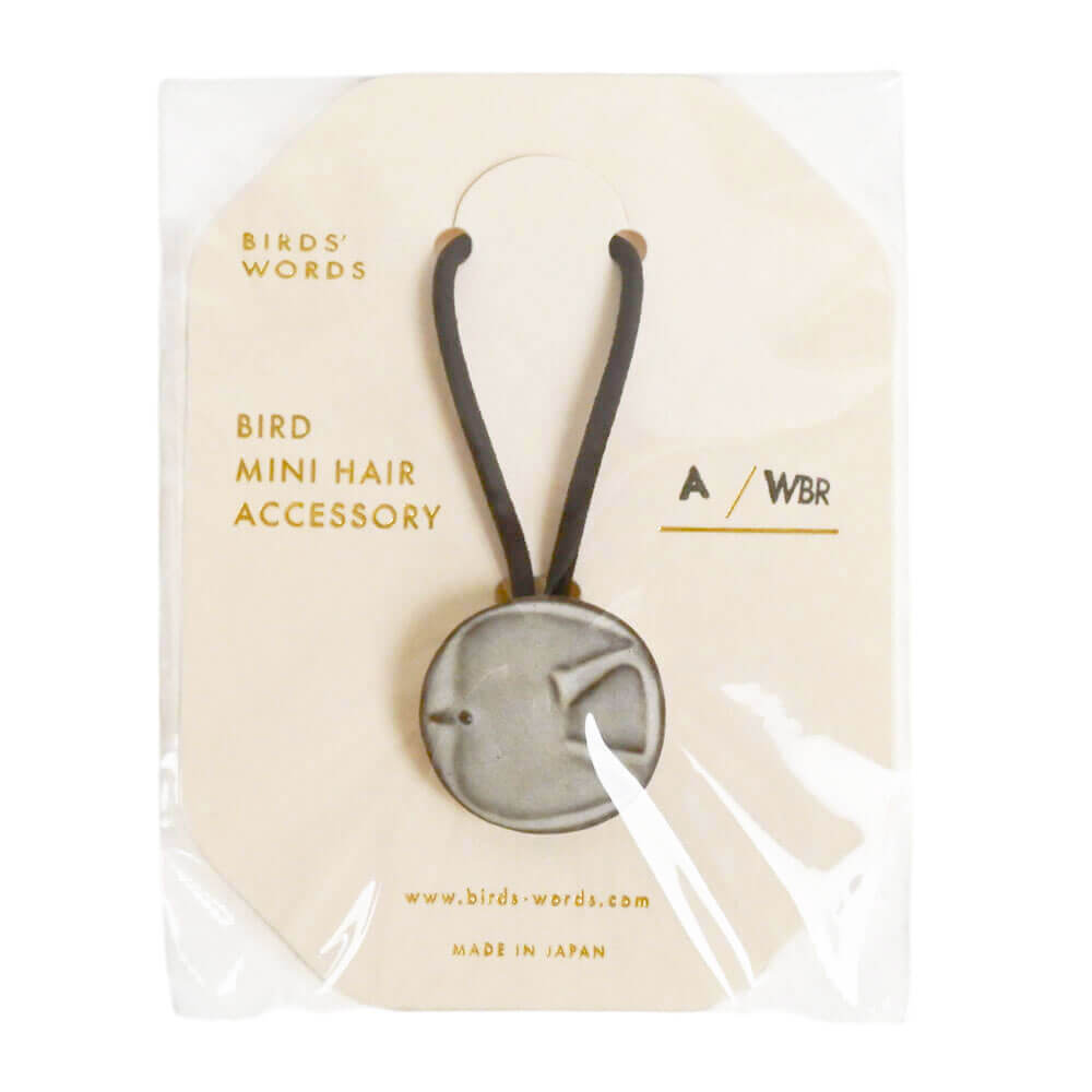 BIRD MINI HAIR ACCESSORY　A　ホワイト/ブラウン