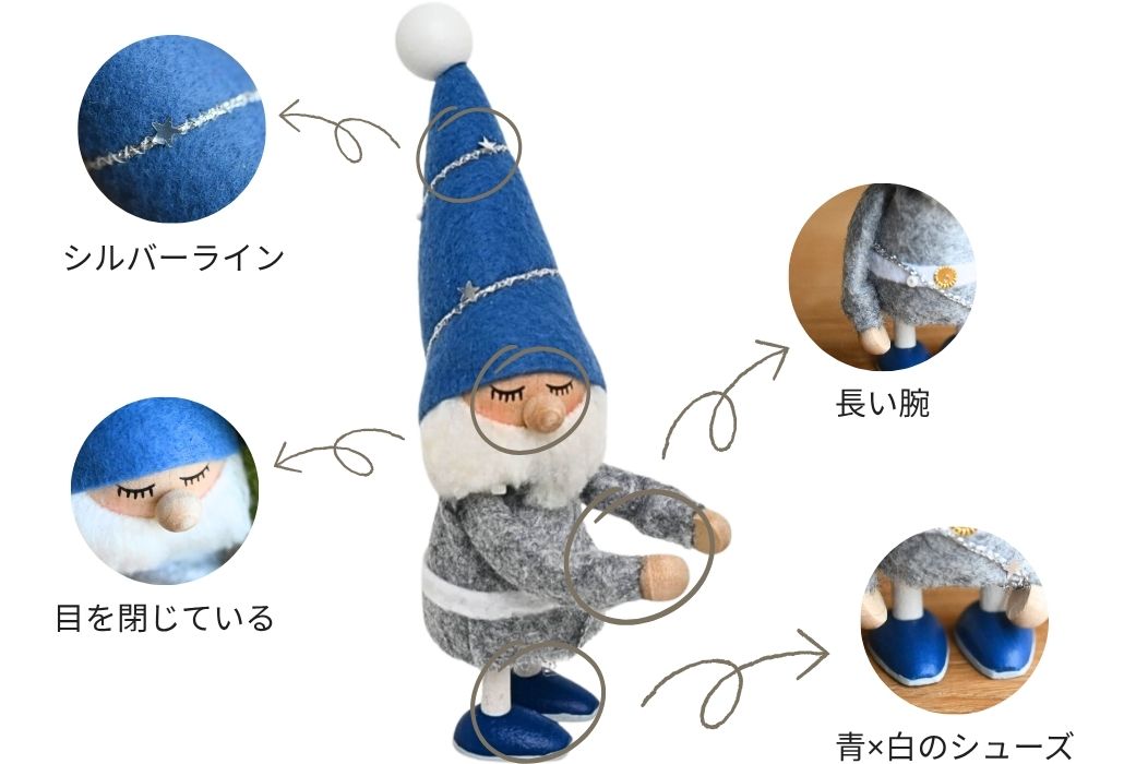 ハグサンタ（目とじ）の仕様