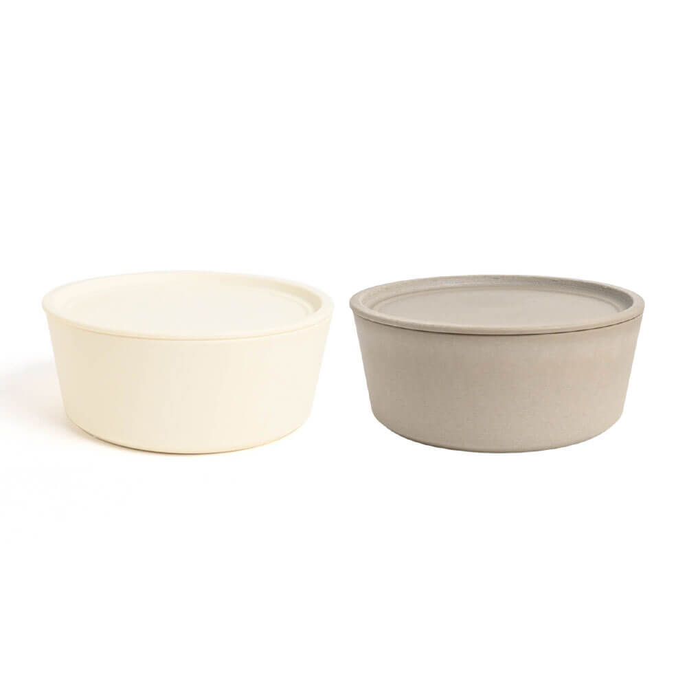 グッドデザイン受賞 9° 　多機能食器 U150 白無垢色＆茶大色　2色セット