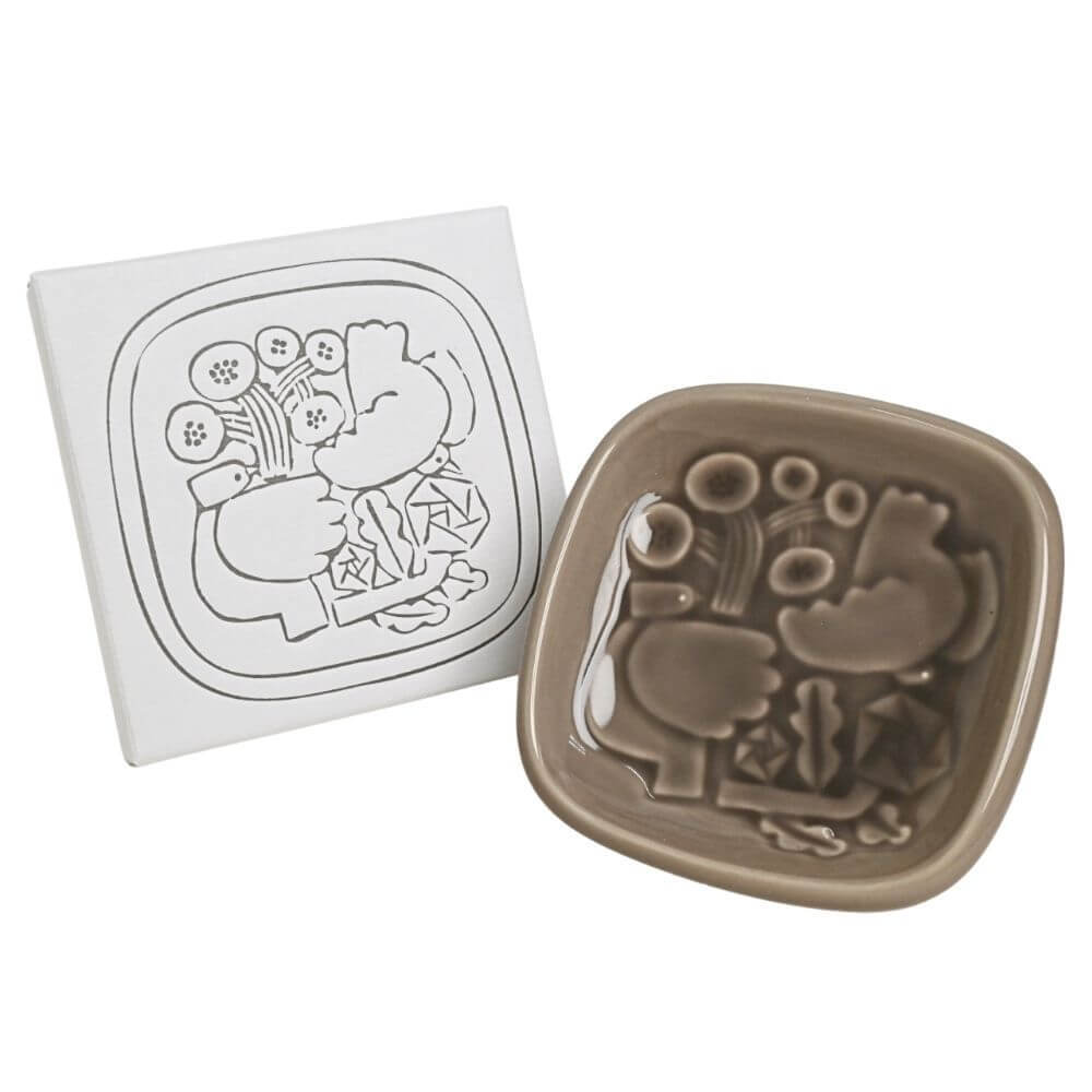 SQUARE PLATE 105　トープグレー