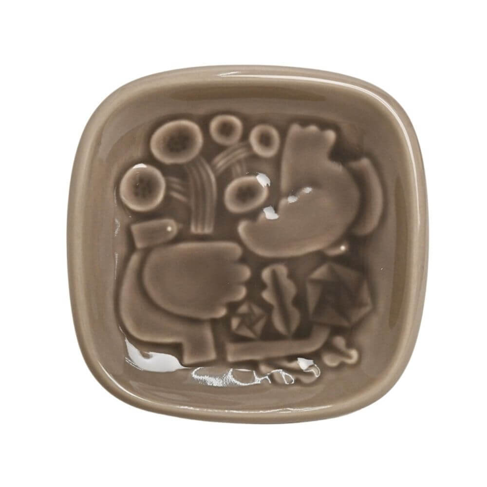 SQUARE PLATE 105　トープグレー