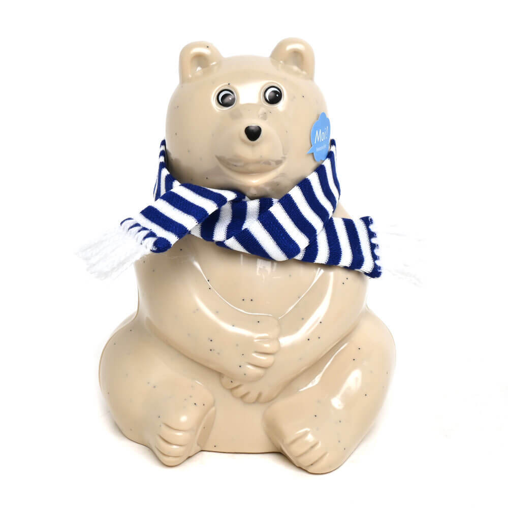 2025マフラー付きフィンランド白くま貯金箱 polar bear money box