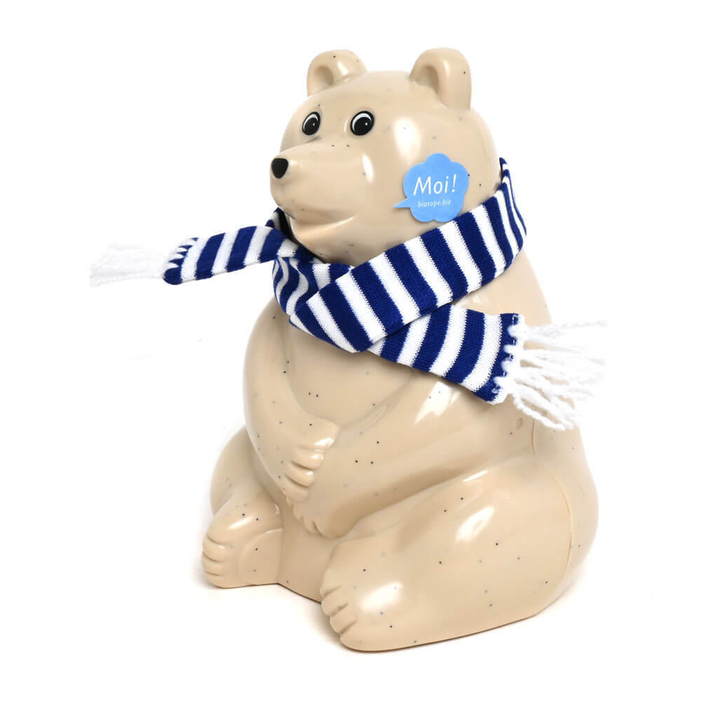 2025マフラー付きフィンランド白くま貯金箱 polar bear money box