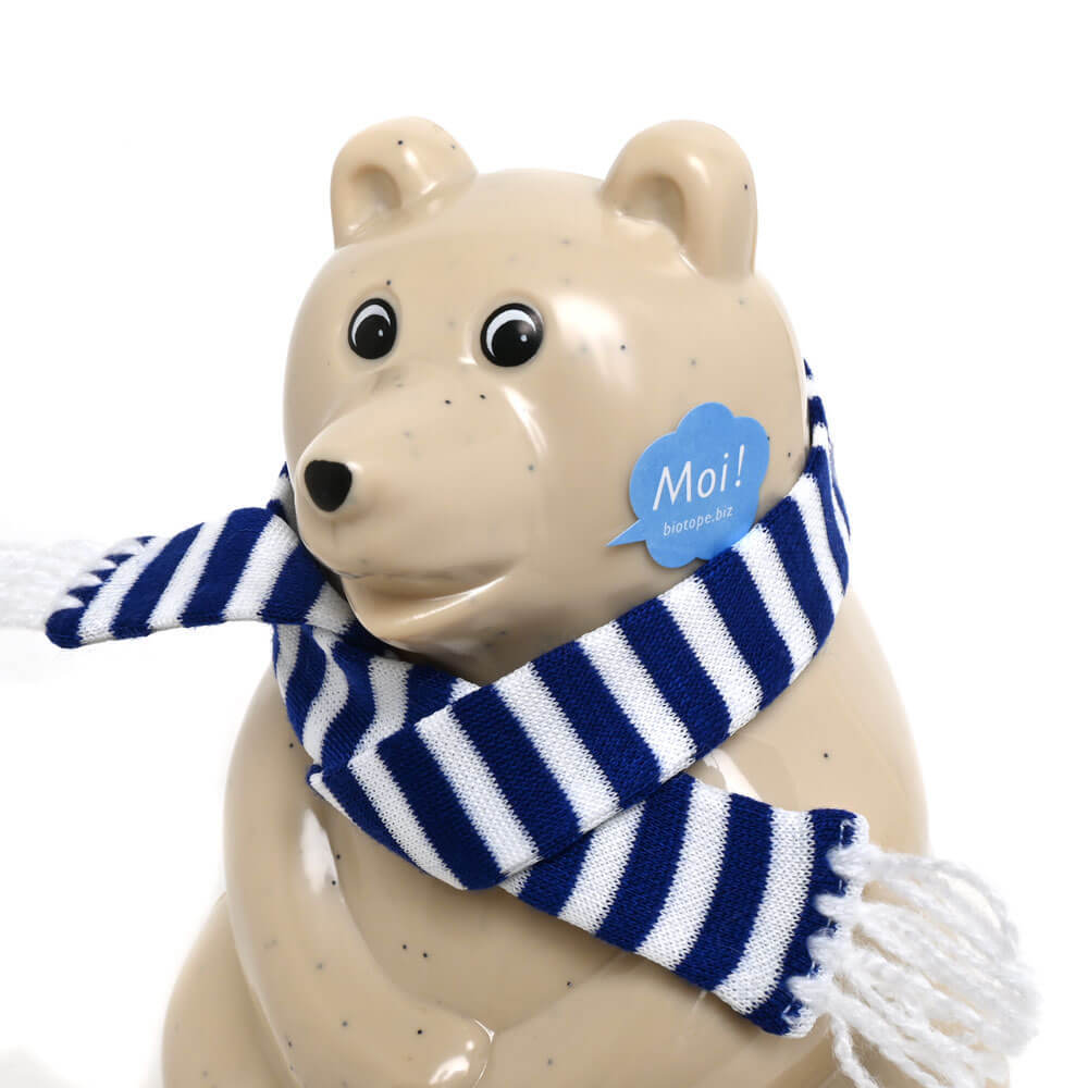 2025マフラー付きフィンランド白くま貯金箱 polar bear money box