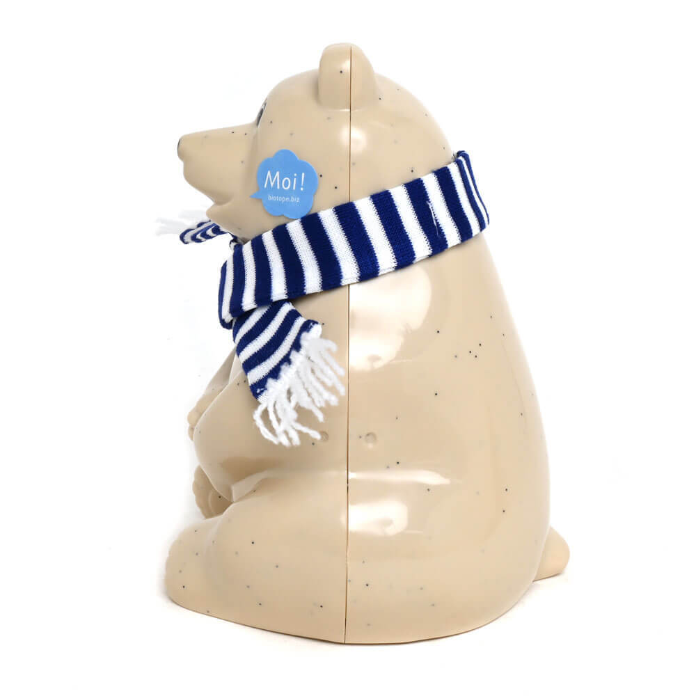 2025マフラー付きフィンランド白くま貯金箱 polar bear money box