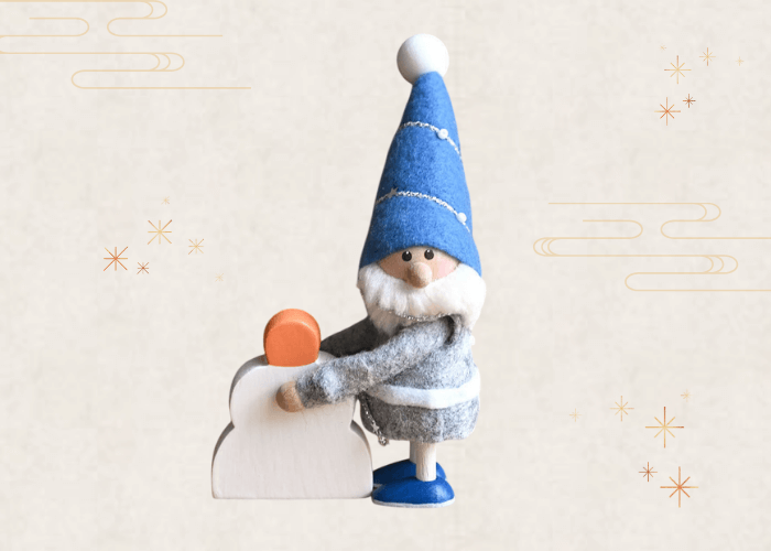 福を呼ぶ！ ハグサンタさんとミニチュア鏡餅の新年お祝いセット